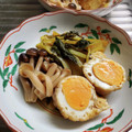 美らはいび's cooksnap of when they made 簡単！とろとろ半熟卵と油揚げの巾着煮♡.
