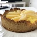pozzzie's cooksnap of when they made ＊洋梨と桃の焼きカスタードタルト＊.
