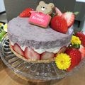 kah0tan's cooksnap of when they made 苺のヨーグルトケーキ✾フレジェ風.