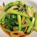 あんまかろん☆'s cooksnap of when they made ちくわと小松菜の鶏ガラ醤油炒め.