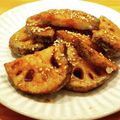 かなりんココりん's cooksnap of when they made レンコンの甘辛焼き.