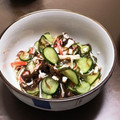 居酒屋まるみ's cooksnap of when they made もずくときゅうりとカニカマの酢の物.