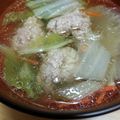 まさはるまま's cooksnap of when they made 白菜と豚ひき肉の肉団子スープ.
