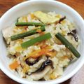 YCHキッチン's cooksnap of when they made 炊飯器で簡単！優しい味の山菜おこわ.