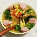 私市ビッキーズ津門巳's cooksnap of when they made “食べるかぼちゃスープ&豆･きのこ入”.
