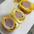 コロどろっぷ's cooksnap of when they made お弁当に！魚肉ソーセージ入り卵焼き.