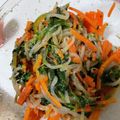 コロどろっぷ's cooksnap of when they made ほうれん草と人参のナムル.