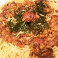 ドイツ在住主婦's cooksnap of when they made 納豆梅しそ和風パスタ.