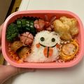 ちゅーりっぷ♪♪'s cooksnap of when they made 簡単☆おばけおにぎり＊ハロウィンキャラ弁.