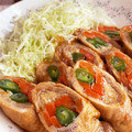 真面目なズボラ〜's cooksnap of when they made 豚肉のエノキと野菜巻き.