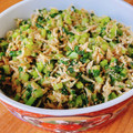 Emihann's cooksnap of when they made 大根の葉としらすのゴマ油炒め.