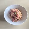 ☼apple☼'s cooksnap of when they made 彼が絶賛 シーフードペペロンチーノ.