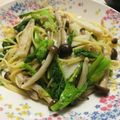 ちょこぱいん's cooksnap of when they made 菜の花としらすのペペロンチーノ.
