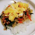 きなこanne's cooksnap of when they made 豚ひき肉で給食ビビンバ.