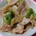 クック6ASLB4☆'s cooksnap of when they made 豚バラとアスパラのさっぱりうま塩炒め☆.