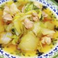 ＊アベリ＊'s cooksnap of when they made 簡単　子供が喜ぶ鶏もも肉と白菜のみぞれ鍋.