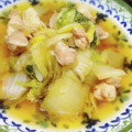 ＊アベリ＊'s cooksnap of when they made 簡単　子供が喜ぶ鶏もも肉と白菜のみぞれ鍋.