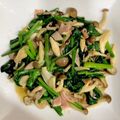 kumi★0301's cooksnap of when they made ファミレスの味☆ほうれん草きのこソテー.