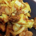 ごろにゃ～ごミキ's cooksnap of when they made カリホク♡じゃがいもと挽肉のカレー炒め.