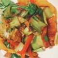 オギケンケン's cooksnap of when they made ベーコンとチンゲン菜にパプリカの中華炒め.
