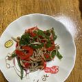 MEグッチ's cooksnap of when they made ピーマンとじゃこの炒め物.