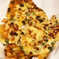 boobiibooo's cooksnap of when they made モッチモチのネギチヂミ！豆腐で！.