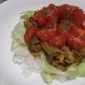 fu♪♪'s cooksnap of when they made タコライス風☆カレー豚丼.