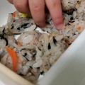 ともいくろ's cooksnap of when they made 離乳食　栄養満点ひじきと切干大根のごはん.