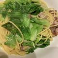 猫めい's cooksnap of when they made 豚バラとレタスのスパゲッティ☆塩ダレで☆.