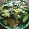 ういき☆彡's cooksnap of when they made ∮とろりん♥青梗菜とコーンの中華炒め∮.
