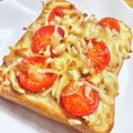 まゆー♪'s cooksnap of when they made ☆簡単☆ツナトマトースト.