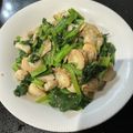 ＭＩ−ＳＡＮ's cooksnap of when they made ベビーホタテと小松菜の塩炒め.