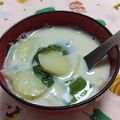 赤い電話's cooksnap of when they made じゃがいもと玉ねぎの豆乳みそ汁.