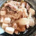 moeoke's cooksnap of when they made 豚すき焼き風・肉豆腐.