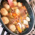 pei1201's cooksnap of when they made 給食の味♡ 肉団子と春雨のスープ.