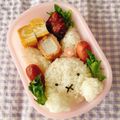 ほろぴ's cooksnap of when they made キャラ弁　ミッフィー　超簡単！　おにぎり.