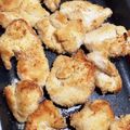 クック甘党。's cooksnap of when they made 魚焼きグリルで揚げない鶏胸肉の唐揚げ.