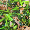 morinoco's cooksnap of when they made *かき菜と豚肉の炒め煮*.