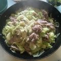 sakutakuhitoshu's cooksnap of when they made キャベツと豚肉の酒蒸し.