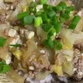 どんぐりきのこ's cooksnap of when they made 優しい美味しさ♡白菜とひき肉あんかけご飯.