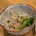 ほのぼのいっこ's cooksnap of when they made アスパラともやしのゴマ油炒め.