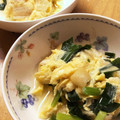 MEME72's cooksnap of when they made 油揚げとニラの卵とじ.