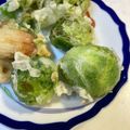 yu🐓's cooksnap of when they made これは美味♪芽キャベツの天ぷら.