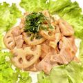 悠LOVE航's cooksnap of when they made 豚肉とれんこんのドレッシング炒め.