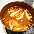 aaikoo's cooksnap of when they made 冷凍ギョーザdeトマトスープ.