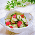 Satoco❋'s cooksnap of when they made キュウリと柴漬けの☆あっさり酢の物☆.