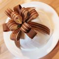 クックETE8ZZ☆'s cooksnap of when they made チョコレートリボン☆デコレーションに！.