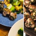 mayuryu's cooksnap of when they made 丸めて焼くだけ！ささみの丸め香り焼き♪.