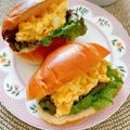 シルバニア's cooksnap of when they made コ－ンと玉子のバターロールサンド.