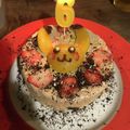 outakuan's cooksnap of when they made かわいい♪ポケモンのピカチュウケーキ♪.